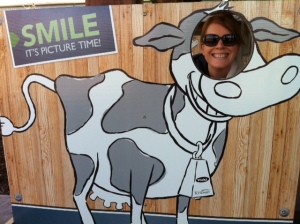 This is the only picture I took today....bad blogger!  Happy cow!
